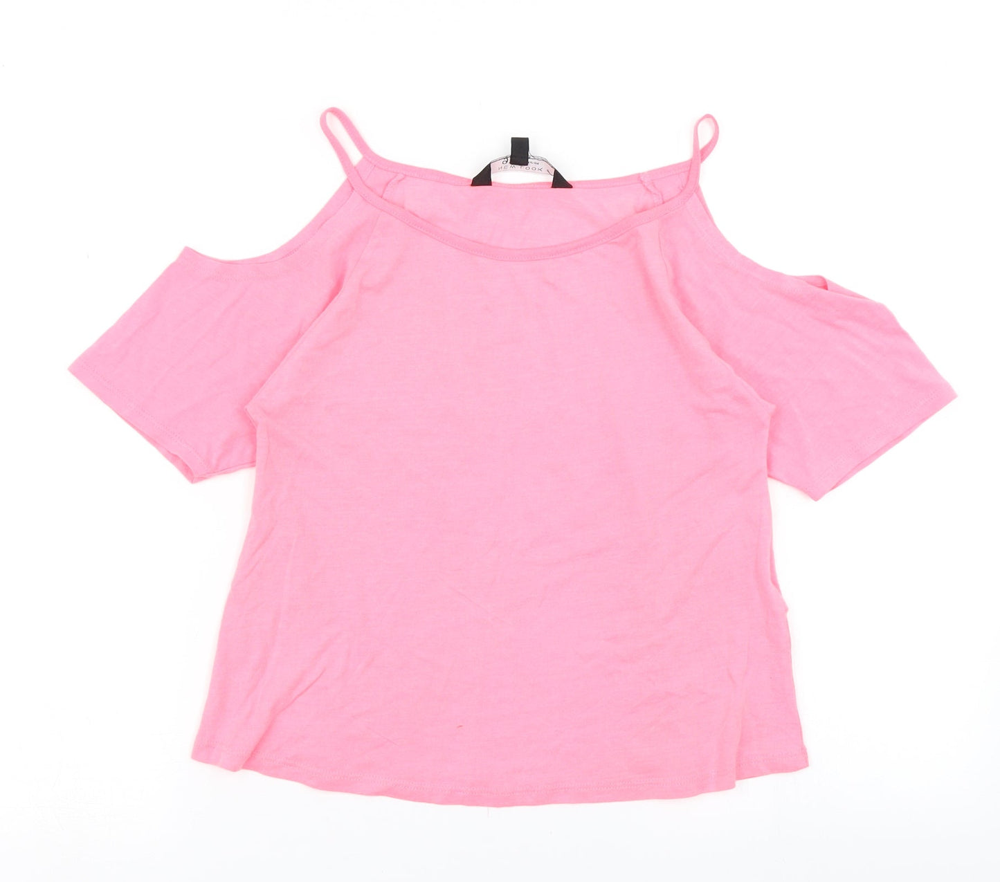 915 Generation Girls Pink   Basic T-Shirt Size 10-11 Years  - Cold shoulder