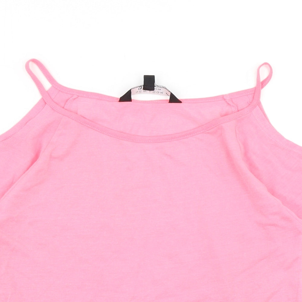 915 Generation Girls Pink   Basic T-Shirt Size 10-11 Years  - Cold shoulder
