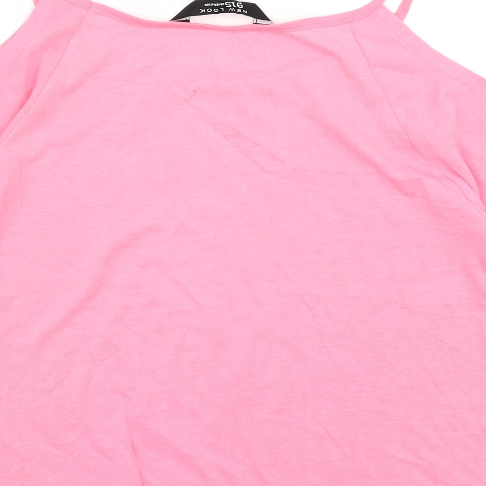 915 Generation Girls Pink   Basic T-Shirt Size 10-11 Years  - Cold shoulder