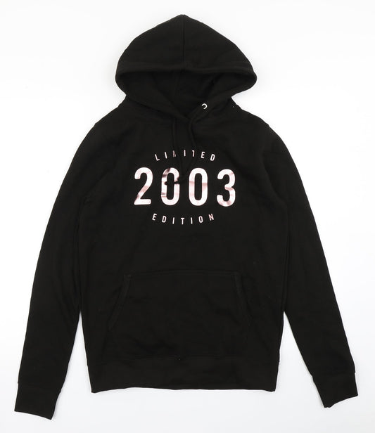 Justhoods Womens Black   Pullover Hoodie Size S