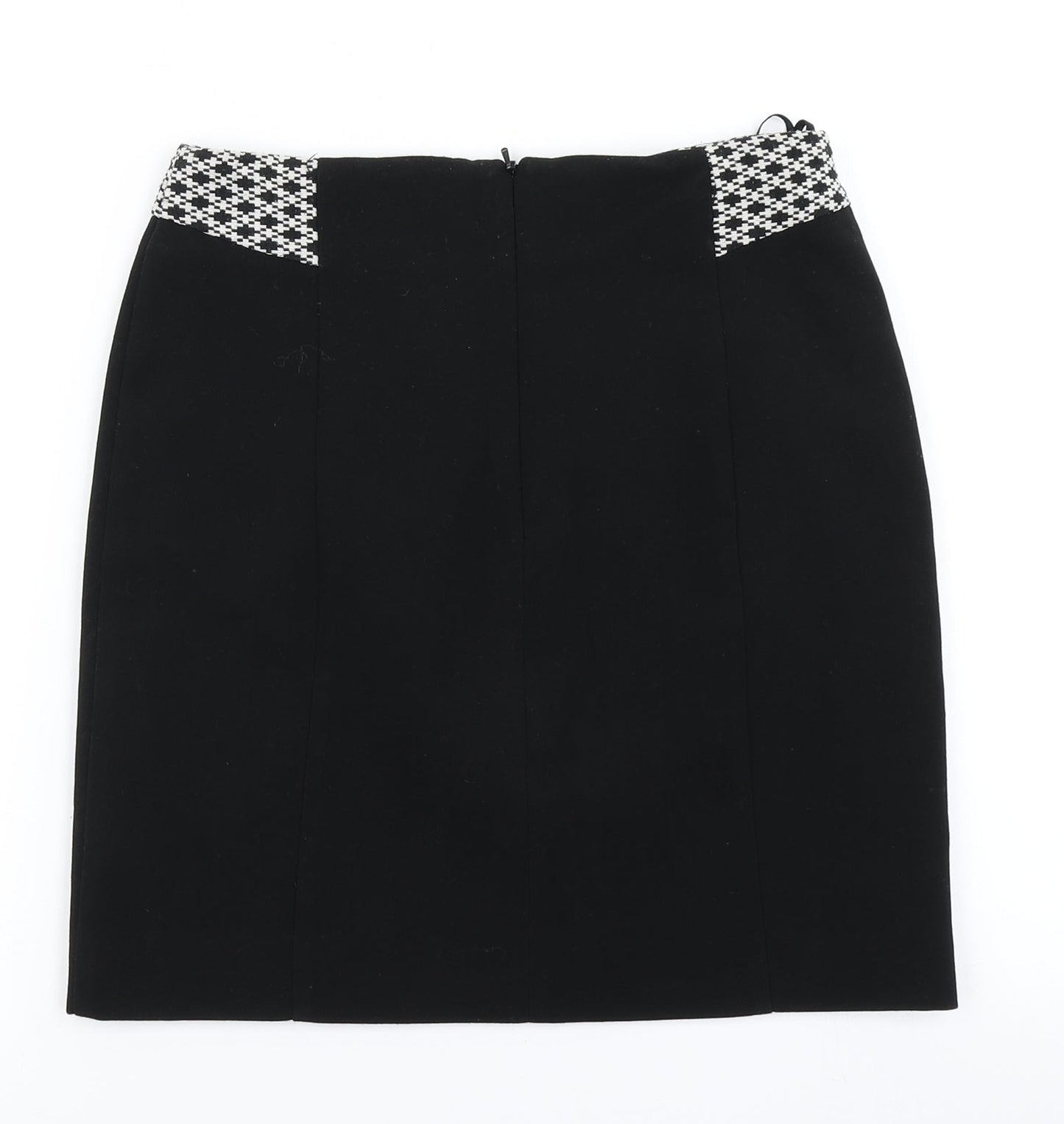 F&F Womens Black Geometric  Straight & Pencil Skirt Size 6