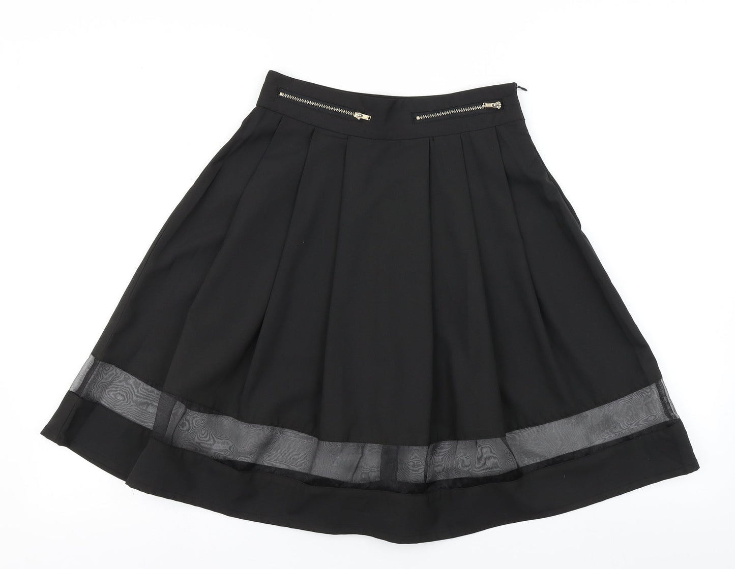 The Style Womens Black   Pleated Skirt Size XS