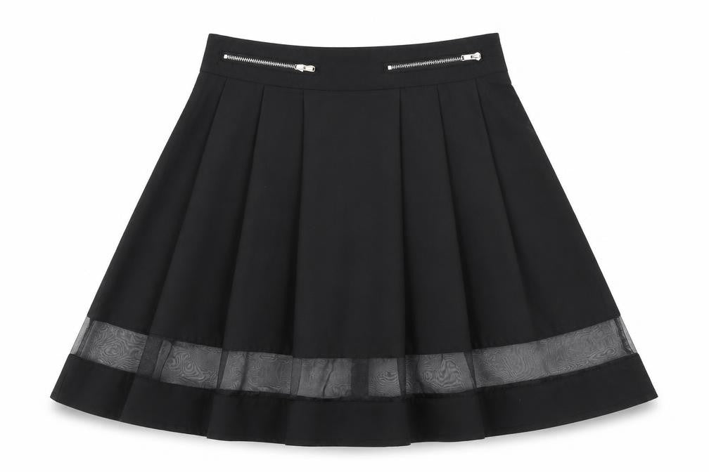 The Style Womens Black   Pleated Skirt Size XS