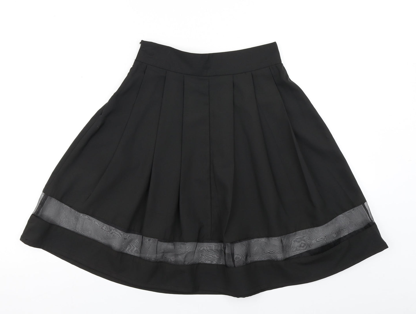 The Style Womens Black   Pleated Skirt Size XS