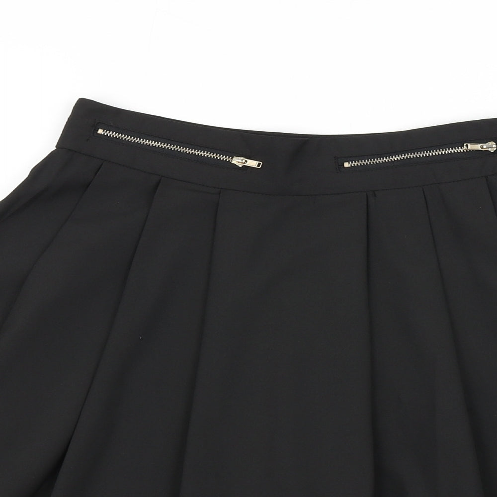 The Style Womens Black   Pleated Skirt Size XS