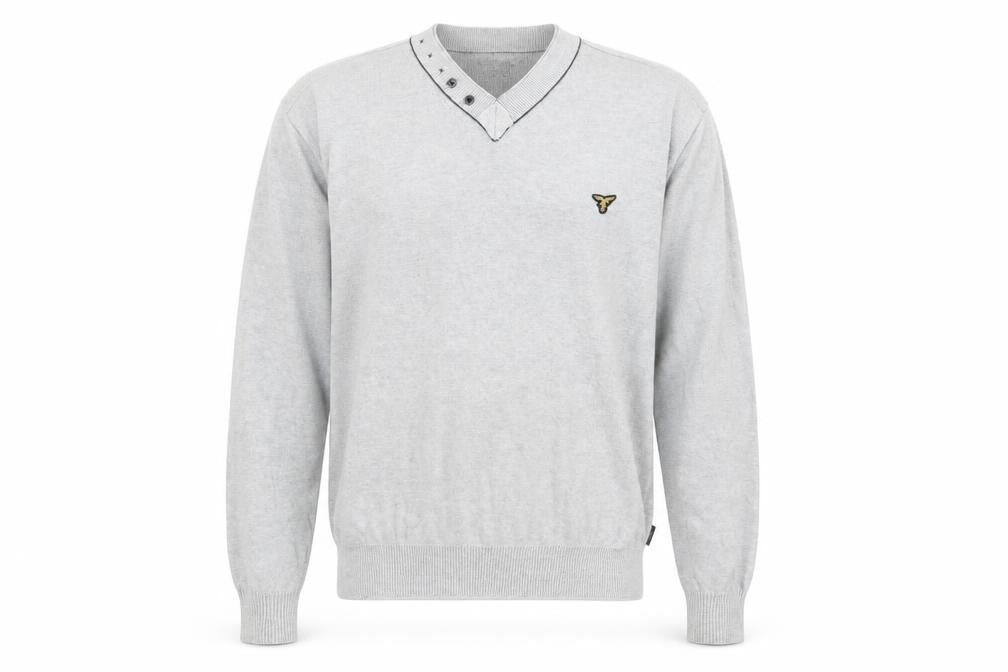 Le Breve Mens Grey   Pullover Jumper Size L