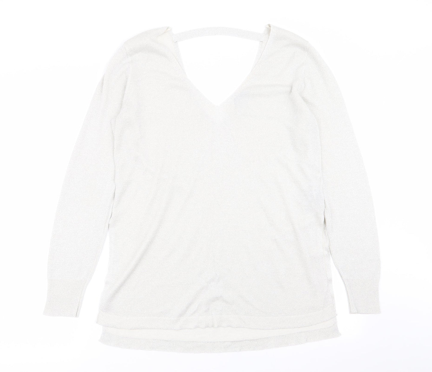 Oasis Womens Silver   Basic T-Shirt Size L