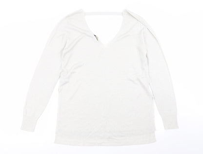 Oasis Womens Silver   Basic T-Shirt Size L