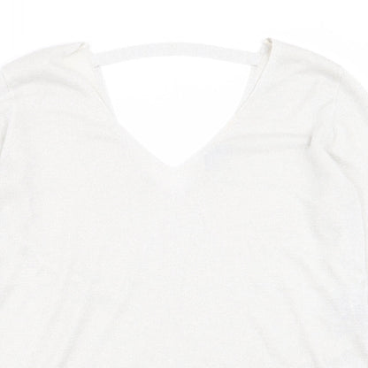 Oasis Womens Silver   Basic T-Shirt Size L