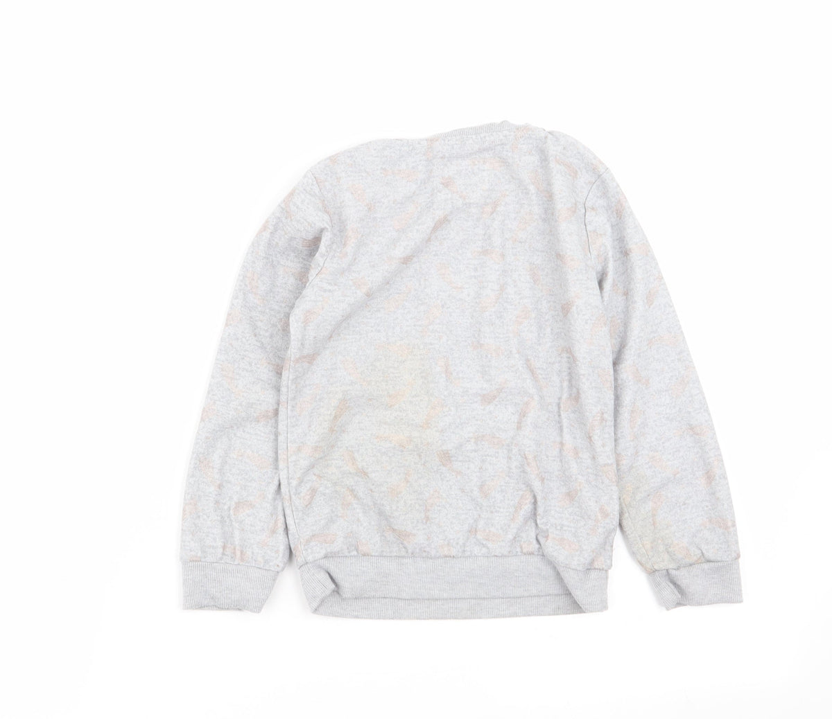 F&F Girls Grey Solid  Top Pyjama Top Size 5-6 Years