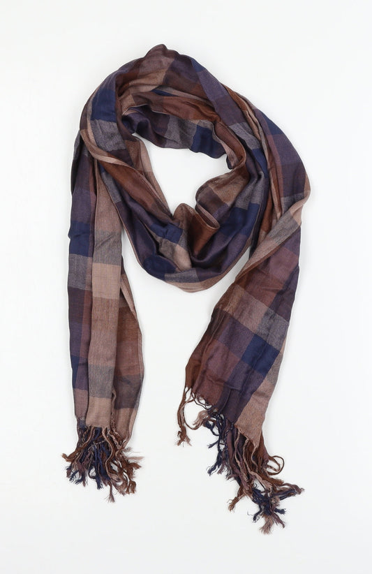 Preworn Womens Brown Check   Scarf