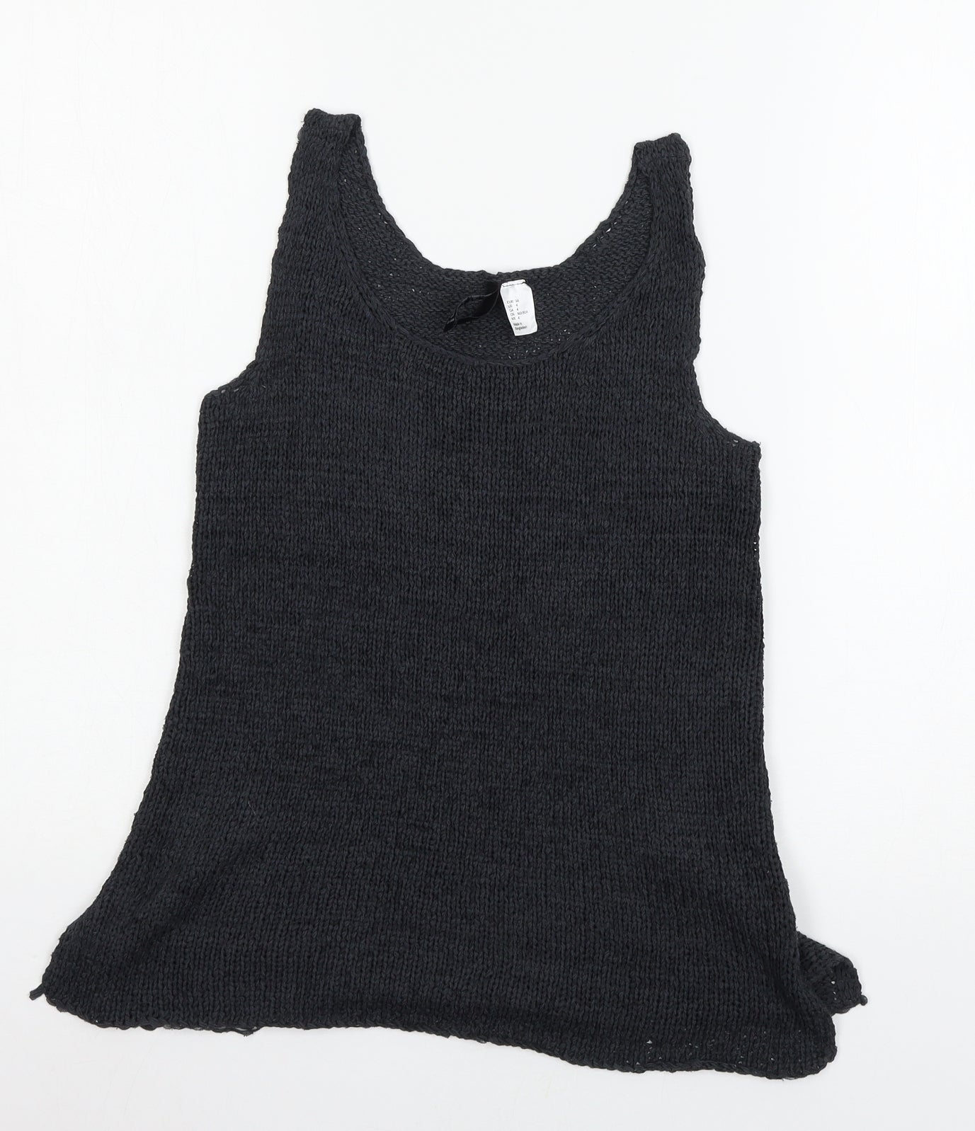 Divided Womens Grey  Knit Basic Tank Size 6