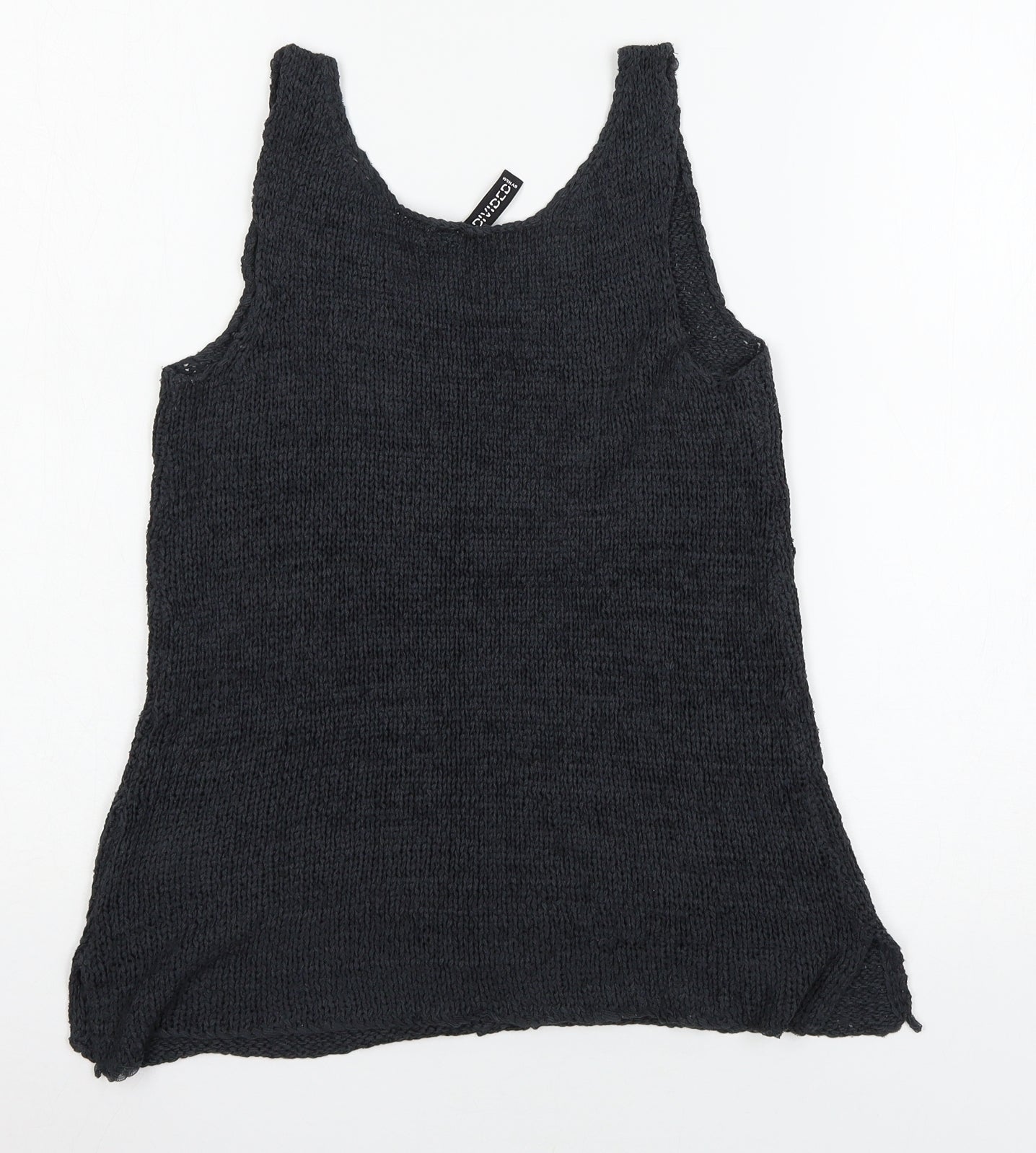 Divided Womens Grey  Knit Basic Tank Size 6