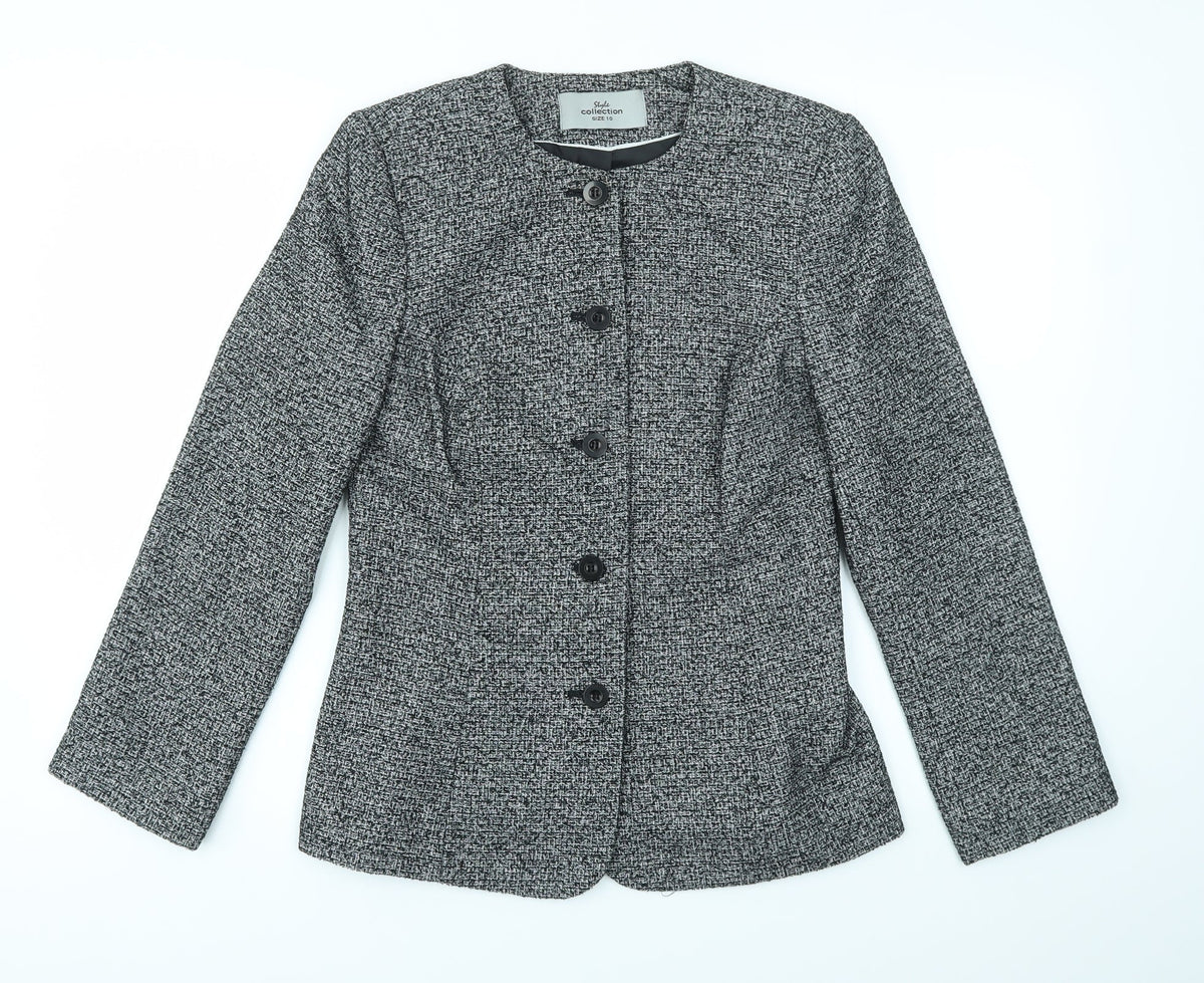 style collection Womens Grey   Jacket Blazer Size 10