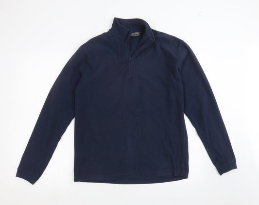 Outdoor Essentials Mens Blue  Fleece Pullover Jumper Size S