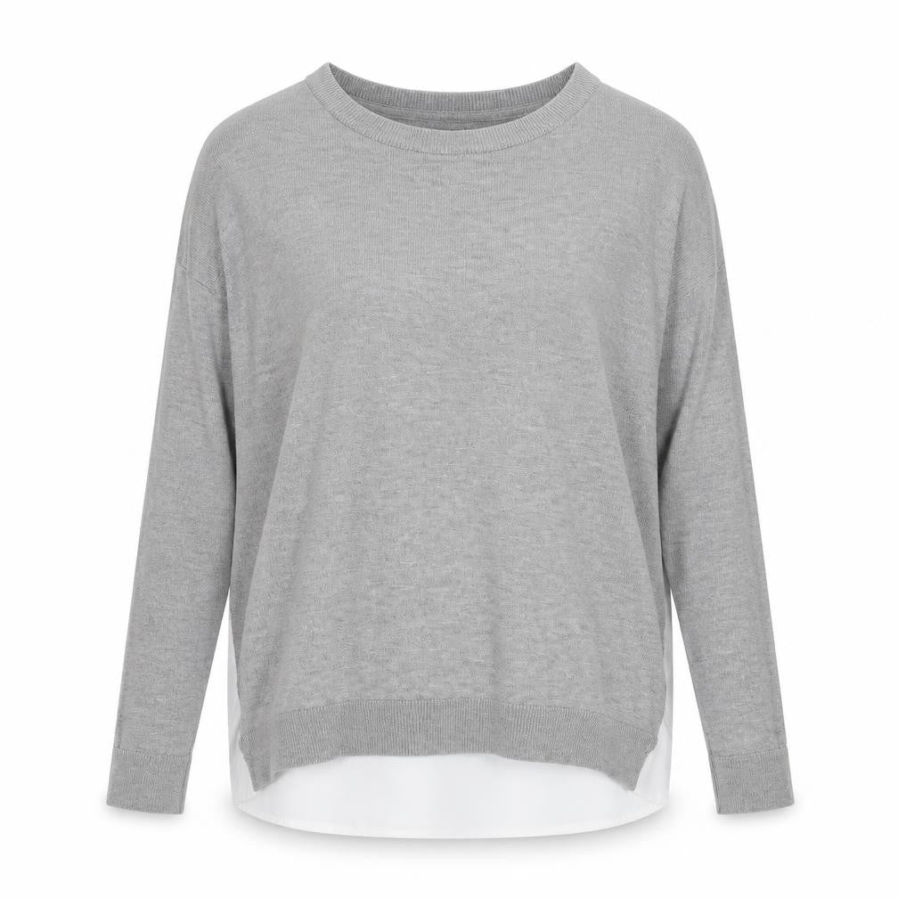 Topshop Womens Grey  Knit Pullover Jumper Size 8
