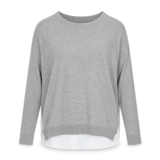 Topshop Womens Grey  Knit Pullover Jumper Size 8