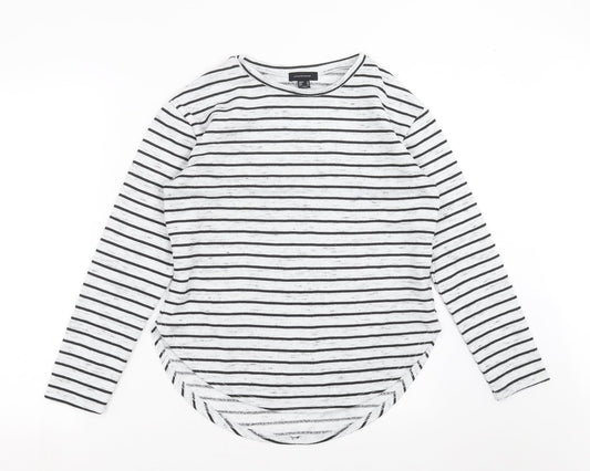 Primark Womens Grey Striped  Pullover Sweatshirt Size 10