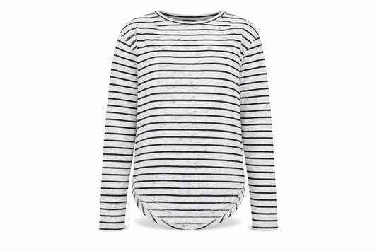 Primark Womens Grey Striped  Pullover Sweatshirt Size 10