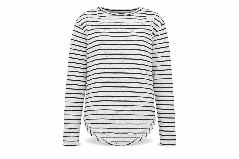Primark Womens Grey Striped  Pullover Sweatshirt Size 10