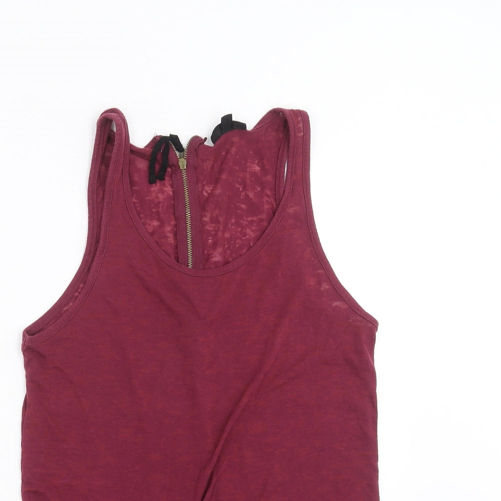 Topshop Womens Purple   Basic Tank Size 10