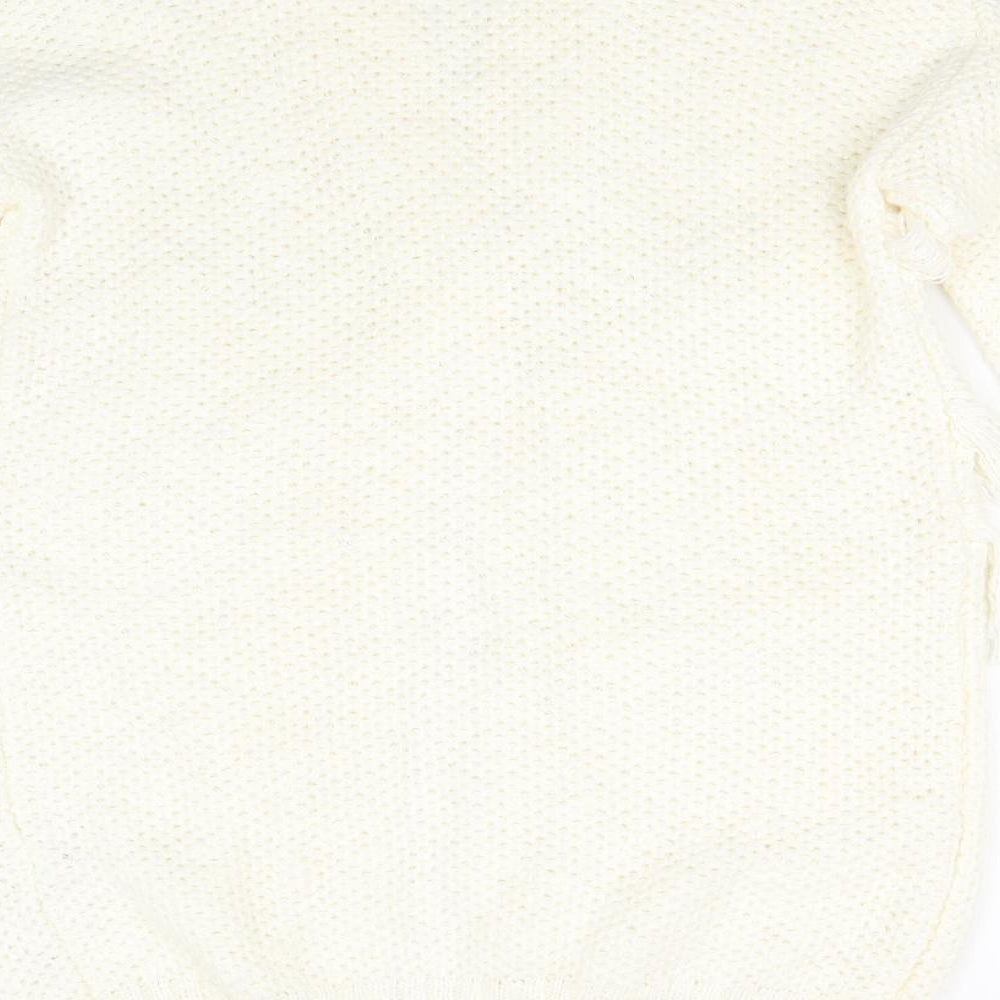 M&S Girls Ivory  Knit Cardigan Jumper Size 11-12 Years