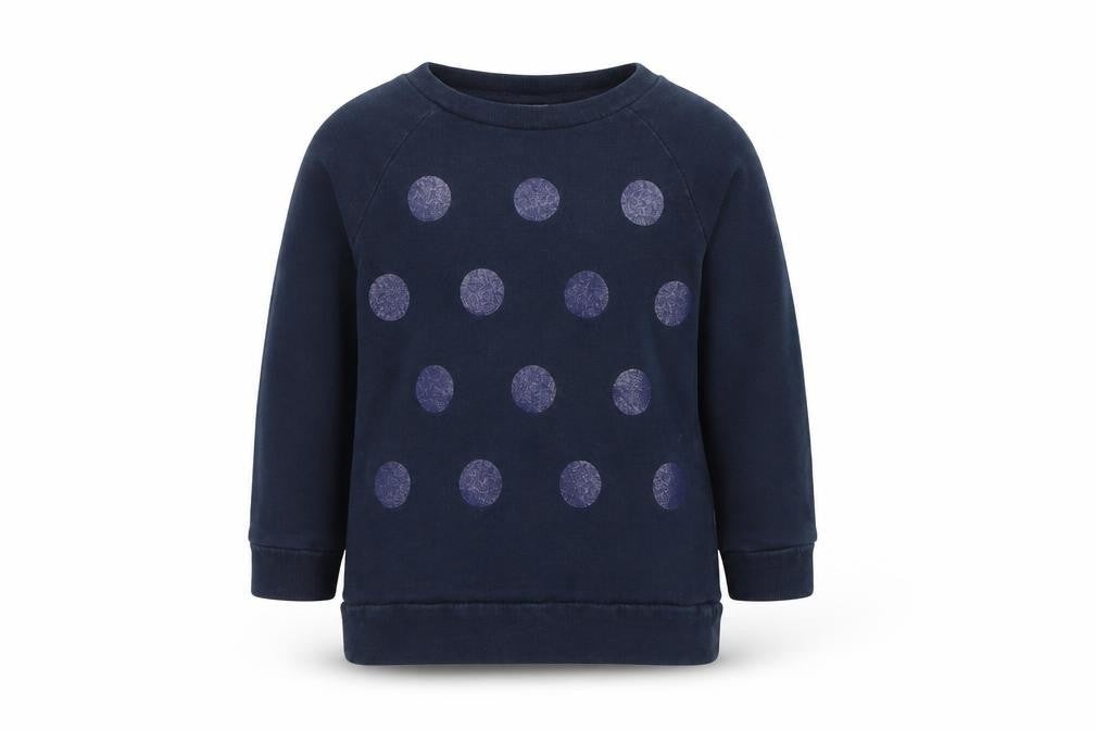 Carter's Boys Blue Polka Dot  Pullover Sweatshirt Size 3 Years