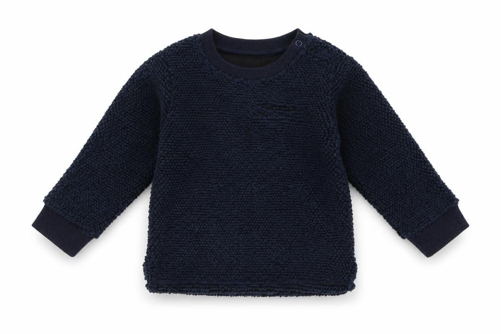 Marks & Spencer Baby Blue  Fleece Pullover Jumper Size 12-18 Months
