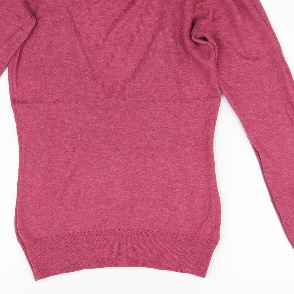 Warehouse Womens Pink  Knit Pullover Jumper Size 6