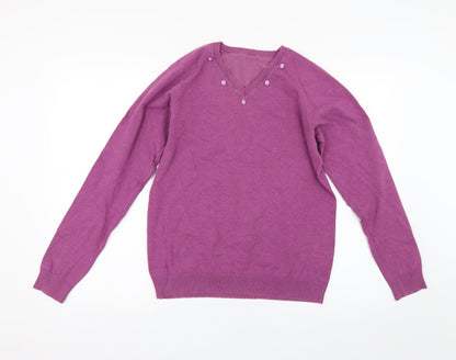 Primark Womens Pink  Knit Pullover Jumper Size S