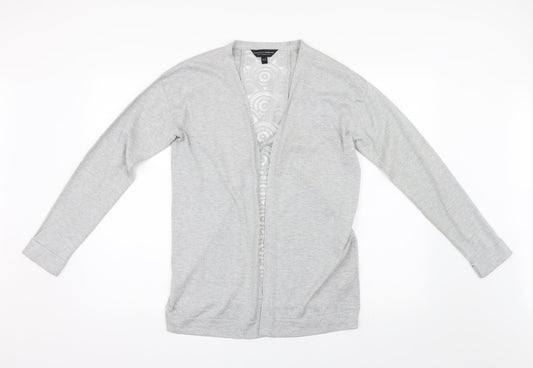 Dorothy Perkins Womens Grey  Knit Cardigan Jumper Size 10