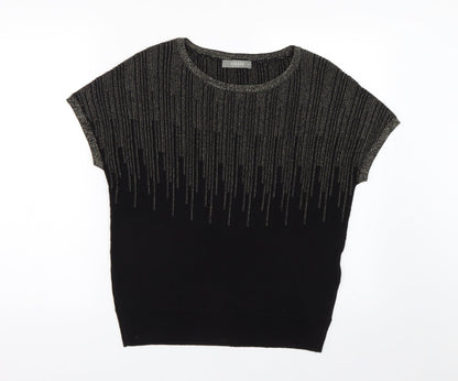 Oasis Womens Black  Knit Pullover Jumper Size XS
