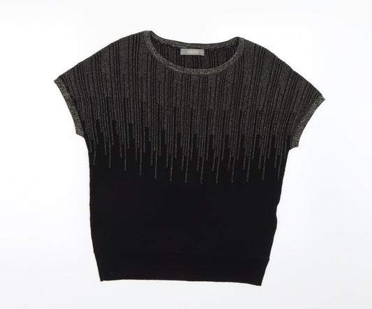 Oasis Womens Black  Knit Pullover Jumper Size XS