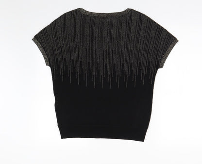 Oasis Womens Black  Knit Pullover Jumper Size XS