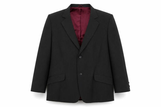 JR Mens Black Striped  Jacket Blazer Size XL