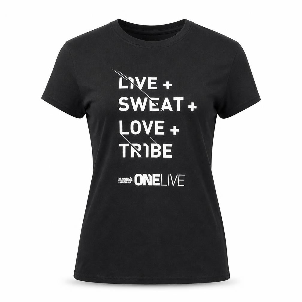 Reebok Womens Black   Basic T-Shirt Size 12