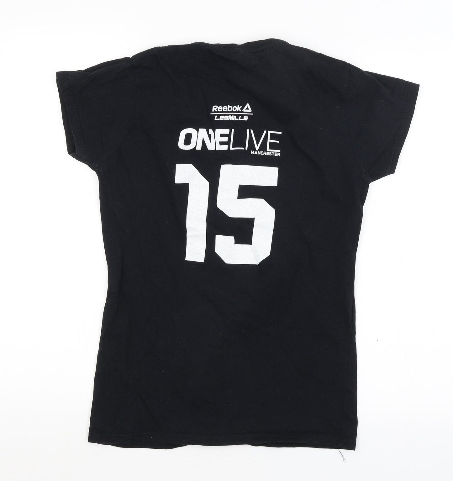 Reebok Womens Black   Basic T-Shirt Size 12