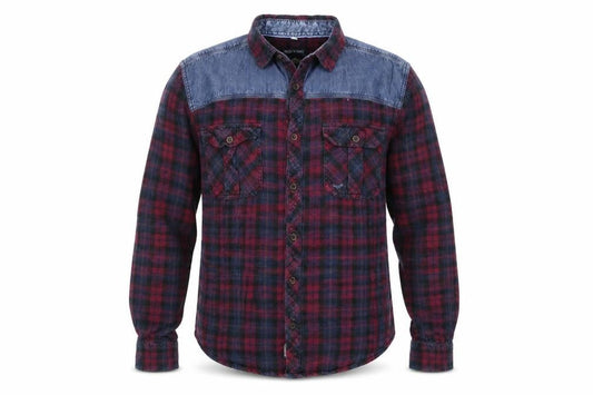 Threadbare Mens Red Plaid   Button-Up Size L