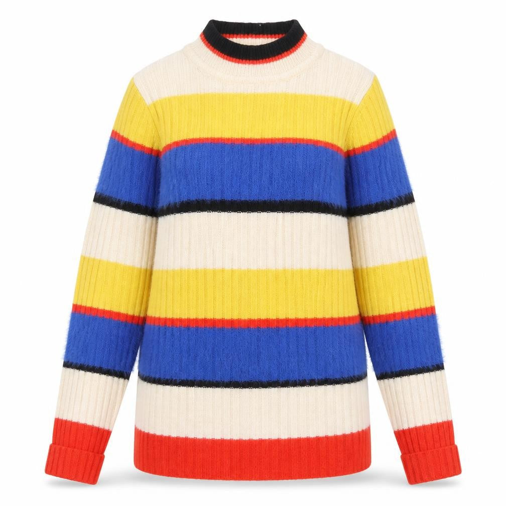 Next Womens Orange Striped  Pullover Jumper Size 10