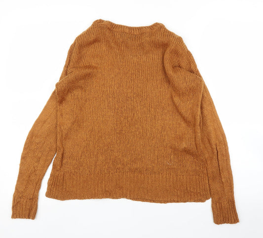 New Look Womens Orange   Pullover Jumper Size S