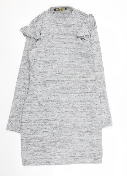 QED London Womens Grey   Tunic Jumper Size M