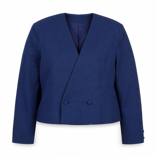 Features Womens Blue   Jacket Blazer Size 16