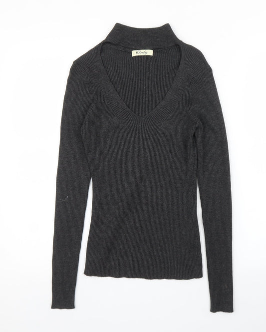 Only Womens Grey   Basic Blouse Size S