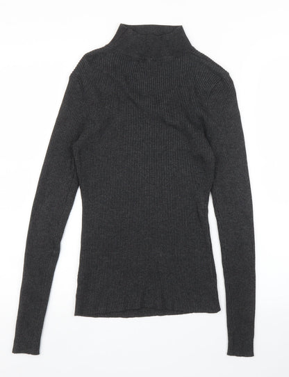 Back view of Only women’s grey basic blouse, size S
