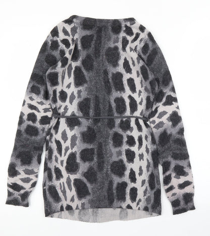 H&M Womens Grey Animal Print  Pullover Jumper Size XS  - Giraffe print
