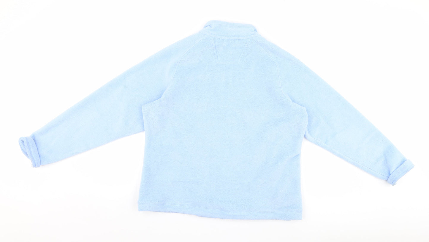 Antigua Womens Blue  Fleece Full Zip Jumper Size L