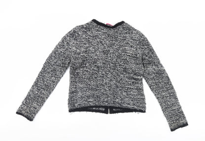 Back view of arista women’s black cardigan jumper, size S
