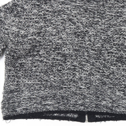Brand and care label for arista women’s black cardigan jumper, size S