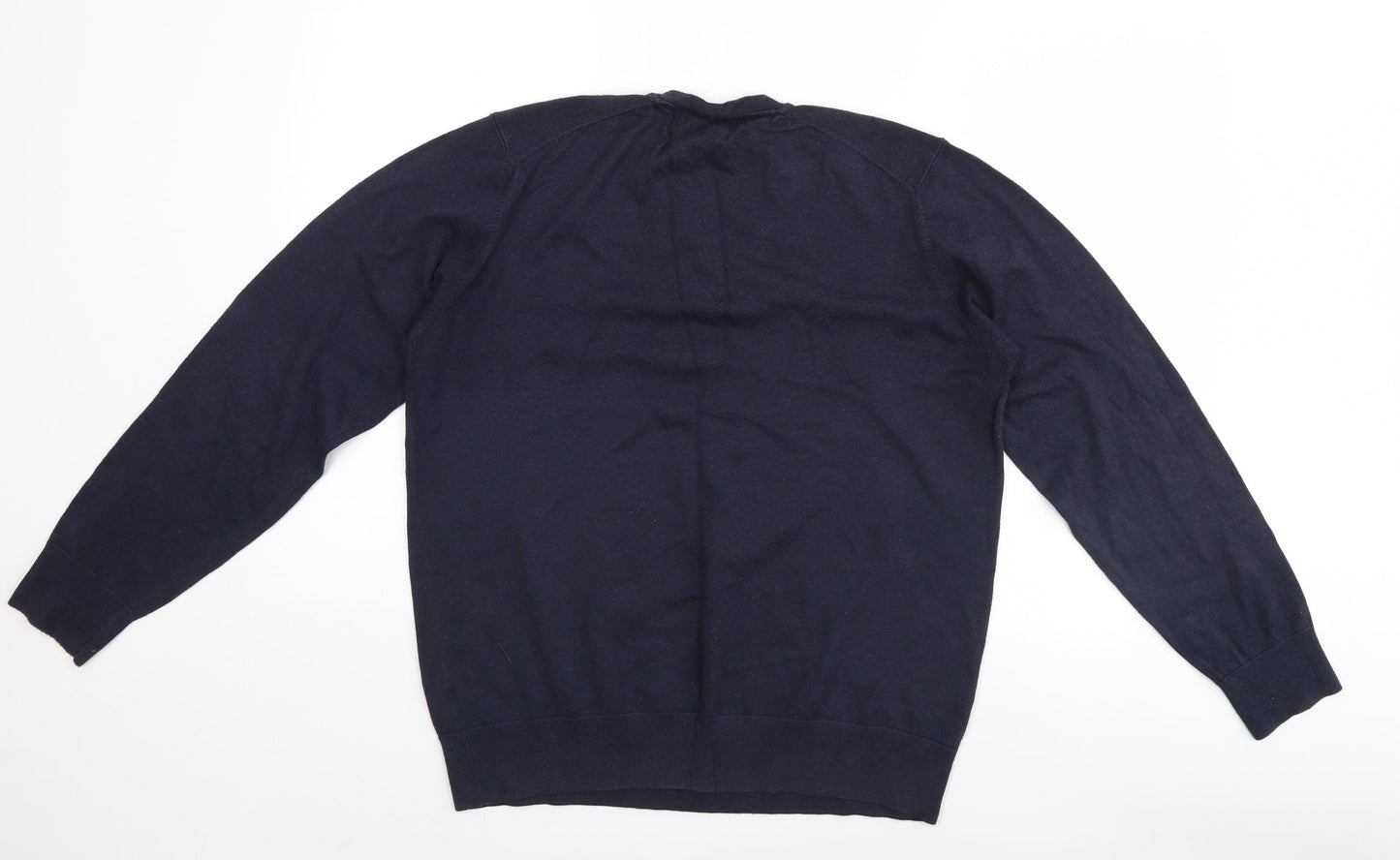 Marks and Spencer Mens Blue   Henley Jumper Size L