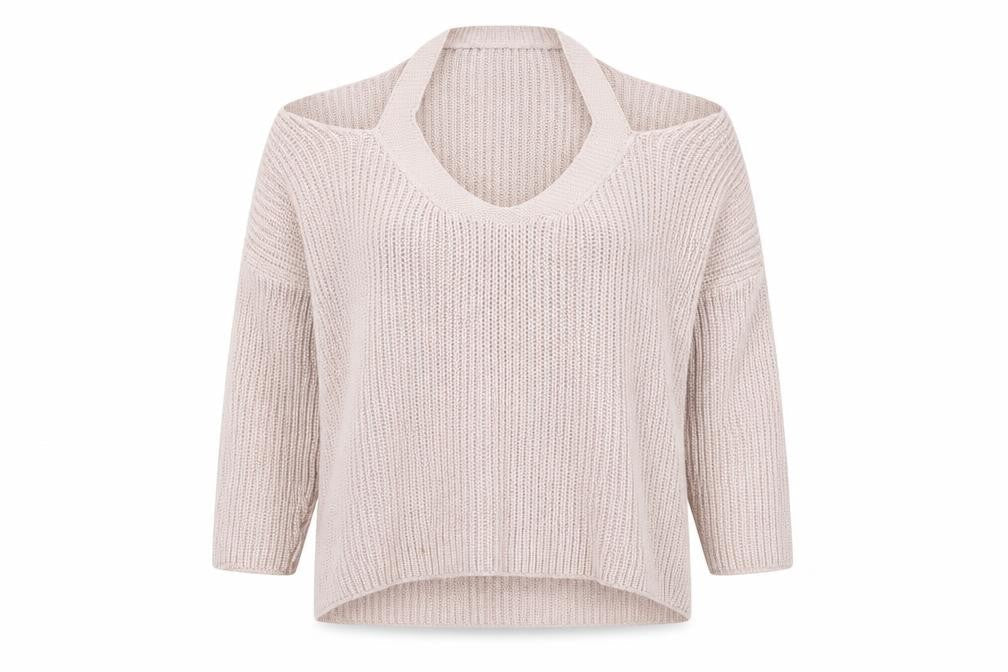 New Look Womens Pink   Henley Jumper Size M